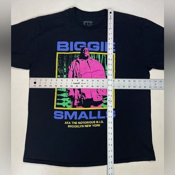 The Notorious BIG Biggie Smalls Graphic T-shirt Men XL Black Short Sleeve Music - Picture 5 of 5